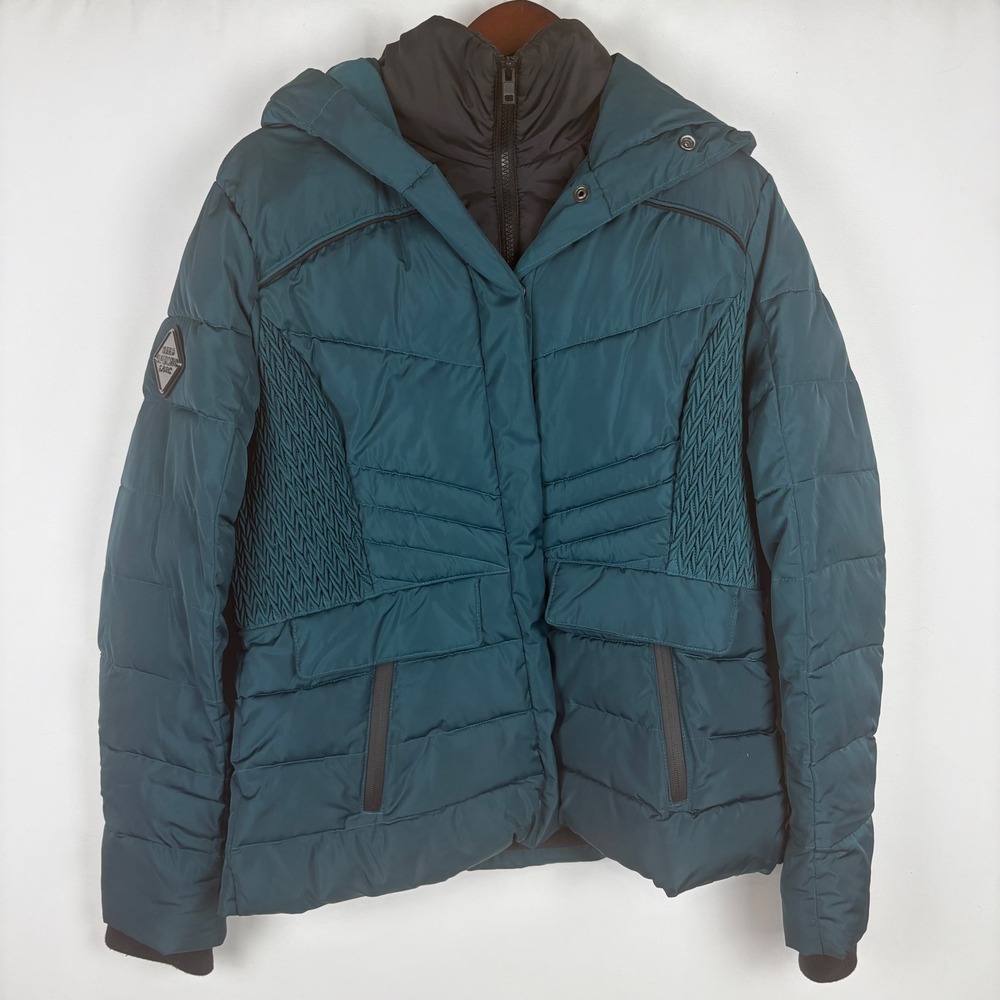 Superdry Mountain Puffer Jacket Hooded Quilted